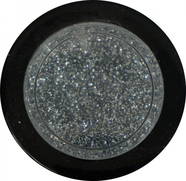 Glitter - medium silber